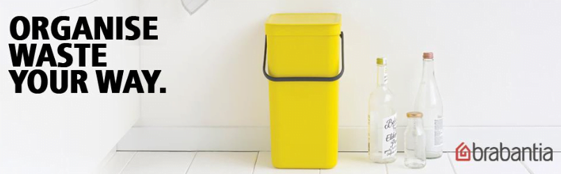 yellow color trash can