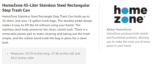 Stainless Steel garbage can