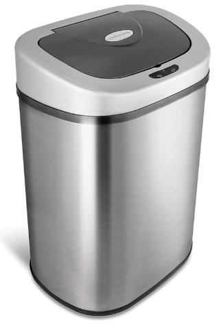 nine stars stainless steel trash can