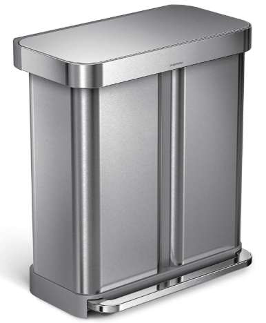 Simplehuman Stainless Steel trash can