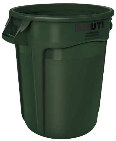 green trash bin