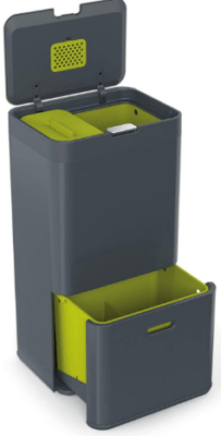 3 compartment trash can