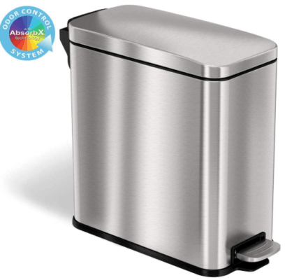 itouchless softstep stainless steel step trash can