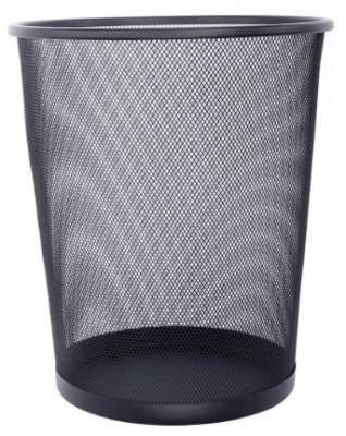 wire mesh trash can