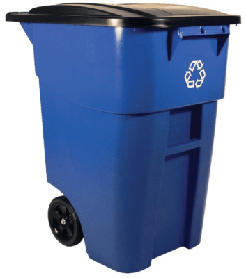 rubbermaid commercial trash can with wheels