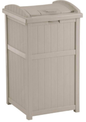 outdoor garbage can storage