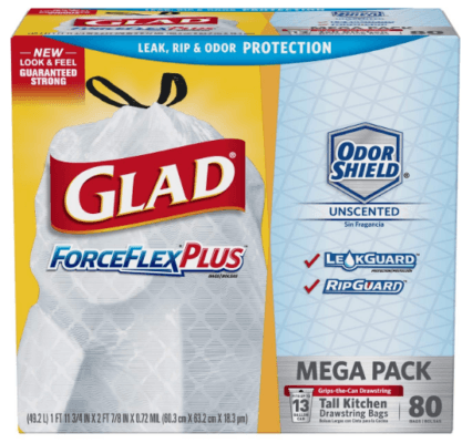 glad trash can liners
