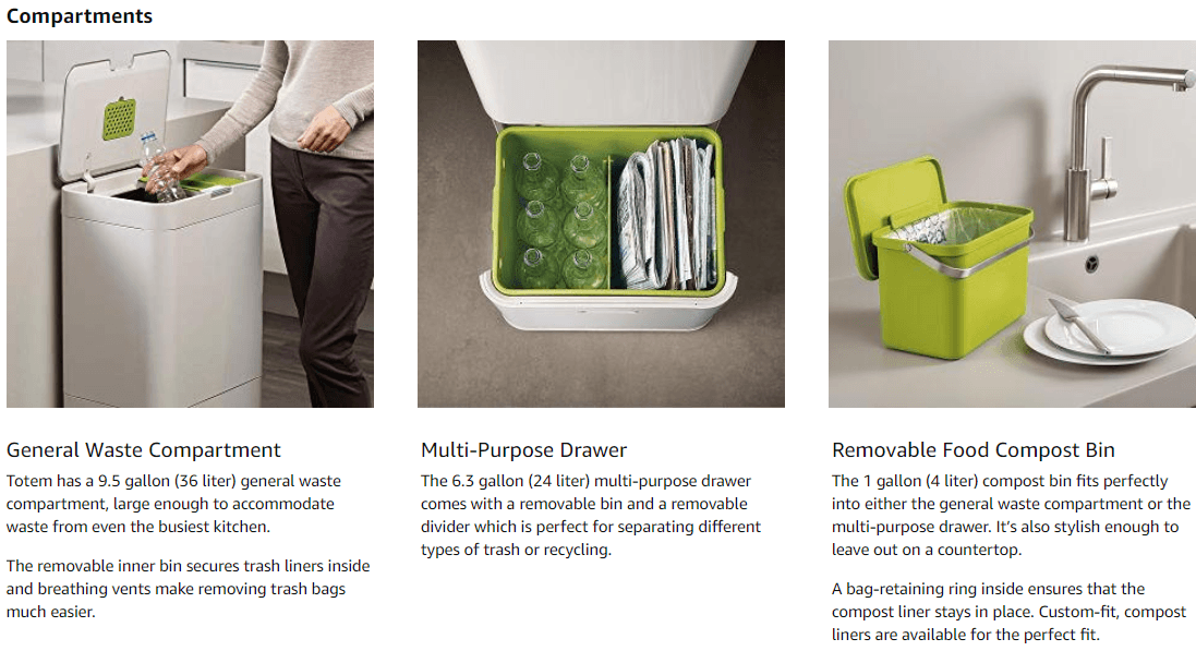 Joseph Joseph Trash Can Manage Your Trash Easily Trash Can Reviews