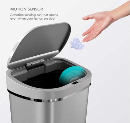 Ninestars Motion Sensor Trash Can