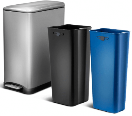 best dual compartment trash can
