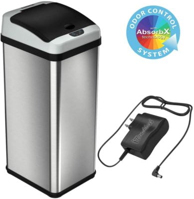 automatic kitchen trash can